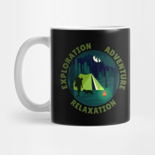 Exploration Adventure Relaxation Camping Hiking Therapy Mug